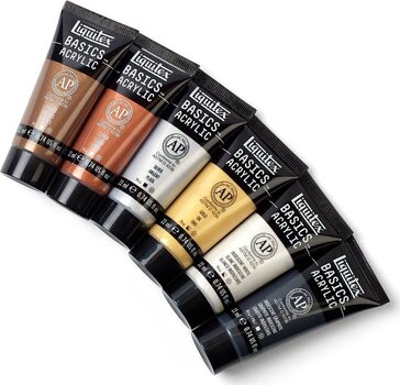 Peinture acrylique Liquitex Basics Ensemble de peintures acryliques 6 x 22 ml - 3