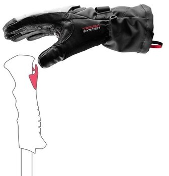 Ski Gloves Leki Griffin Thermo 3D Black/Graphite/Sand 11 Ski Gloves - 5
