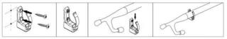 Držák Osculati Spring Clips (2-Pack) Držák White 25/35 mm - 2