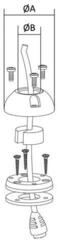 Guía de cables Scanstrut IP68 Vertical Entry Cable Seal Stainless Steel - 1