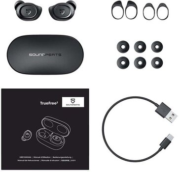 Bezprzewodowe słuchawki douszne Soundpeats TrueFree2 Black Bezprzewodowe słuchawki douszne - 4