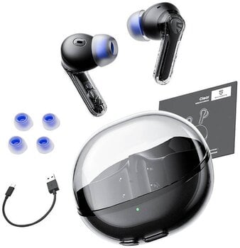 Belaidės į ausis įdedamos ausinės Soundpeats Clear Black - 5