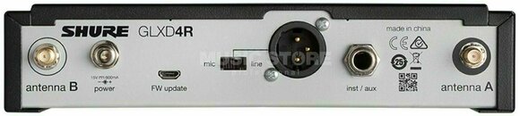 Přijímač Shure GLXD4RE Přijímač Z2: 2404-2478 MHz - 2