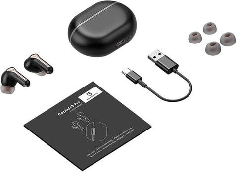 Wireless In-ear headphones Soundpeats Capsule3 PRO Black Wireless In-ear headphones - 4