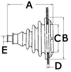 Kabeldoorvoer Osculati Fairlead Bellow Small Kabeldoorvoer - 1