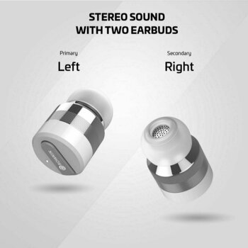 True trådlös in-ear Rowkin Bit Stereo Silver - 6