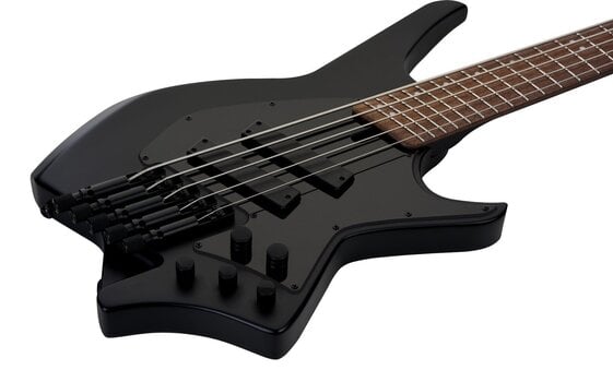 Bass headless HILS Guitars HNB5 NEXT Black Bass headless - 3