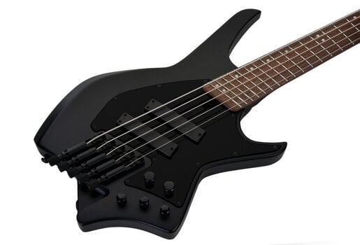 Bass headless HILS Guitars HNB5 NEXT Black Bass headless - 4