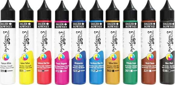 Akrilna boja Daler Rowney System3 Set akrilnih boja 10 x 29,5 ml - 2