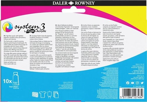 Akrilna boja Daler Rowney System3 Set akrilnih boja 10 x 29,5 ml - 3