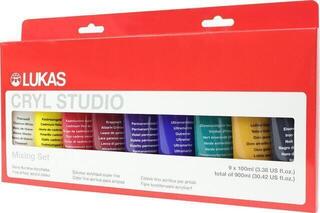 Akrylová barva Lukas Cryl Studio Sada akrylových barev Mix 2 9 x 100 ml - 3