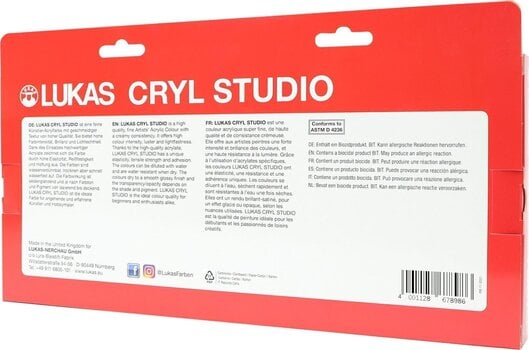 Culoare acrilică Lukas Cryl Studio Set de vopsele acrilice Mix 2 9 x 100 ml - 5