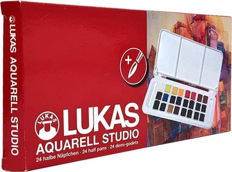 Peintures aquarelles Lukas Aquarell Studio Ensemble de peintures acryliques - 4