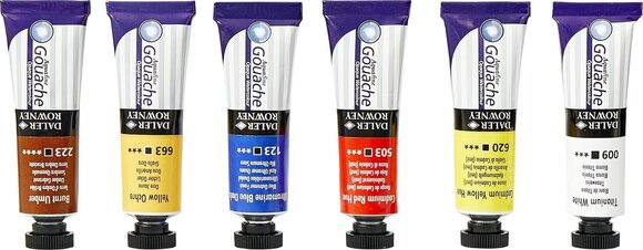 Gouache malt
 Daler Rowney Aquafine Set Gouachefarben Starter Set 6 x 15 ml - 2