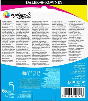 Akrilna boja Daler Rowney System3 Set akrilnih boja Početni set 6 x 29,5 ml - 3