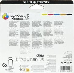 Acrylfarbe Daler Rowney System3 Set Acrylfarben Starter Set 6 x 59 ml - 1
