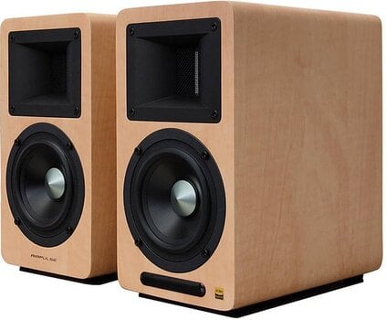 Hi-Fi-bokhyllehögtalare Edifier Airpulse A80 Hi-Fi-bokhyllehögtalare Brown 2 st (Som ny) - 2