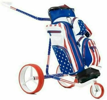 Manual Golf Trolley Jucad Carbon 3-Wheel Aquastop Bag SET USA Manual Golf Trolley - 2