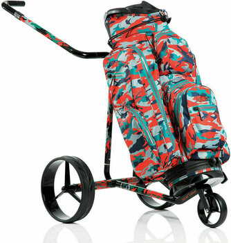 Ročni voziček za golf Jucad Carbon 3-Wheel Aquastop Bag SET Camouflage Ročni voziček za golf - 2