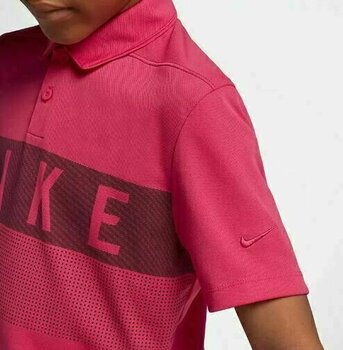 Chemise polo Nike Dry Graphic Rush Pink L - 4