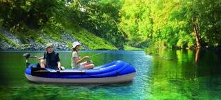 Inflatable Boat Aqua Marina Wildriver + T-18 Electric Motor -/283 cm/White-Blue - 7
