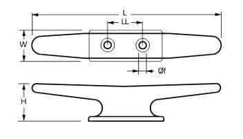 Tachet barca Lindemann Low Silhouette 125 mm Tachet barca - 2