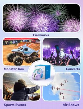 Čepići za uši iClever IC-EM01 Purple Čepići za uši - 6