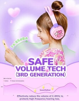 Auriculares inalámbricos On-ear iClever BTH21 Morado Auriculares inalámbricos On-ear - 5