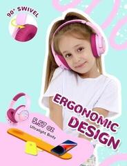 Drahtlose On-Ear-Kopfhörer iClever BTH18 Pink Drahtlose On-Ear-Kopfhörer - 4