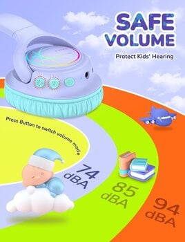 Auriculares inalámbricos On-ear iClever BTH18 Morado Auriculares inalámbricos On-ear - 2