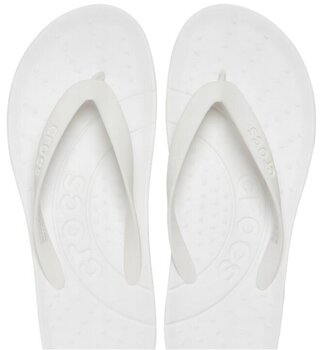 Unisex Schuhe Crocs Flip Schlappen White 41-42 - 4