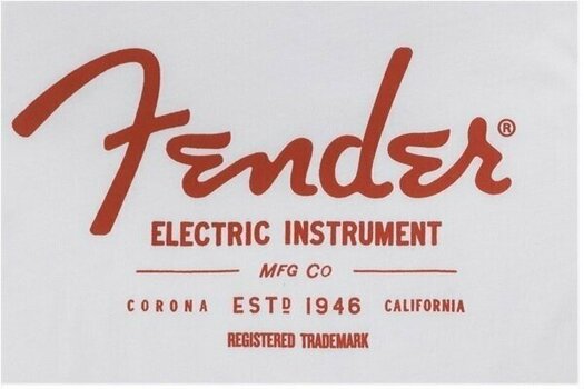 Camiseta de manga corta Fender Electric Instruments Men's T-Shirt White M - 2