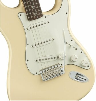 Electric guitar Fender Albert Hammond JR Stratocaster MN Olympic White - 5