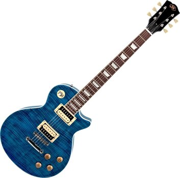 Guitarra eléctrica SX EC3H SET Translucent Blue Guitarra eléctrica - 2