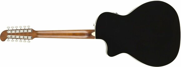 12-saitige Elektro-Akustikgitarre Fender Villager 12 V3 Jetty Black - 2