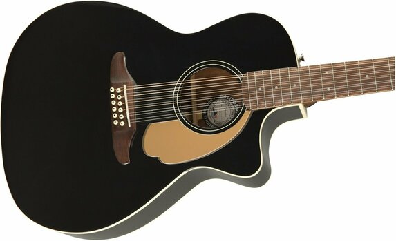 12-string Acoustic-electric Guitar Fender Villager 12 V3 Jetty Black - 3