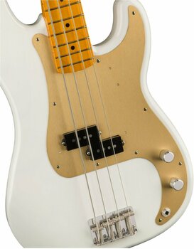 4-strängad basgitarr Fender 50s Precision Bass Lacquer Maple FB White Blonde - 5