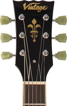 Guitarra eléctrica Vintage V100 Flamed Thru Black Guitarra eléctrica (Seminuevo) - 11