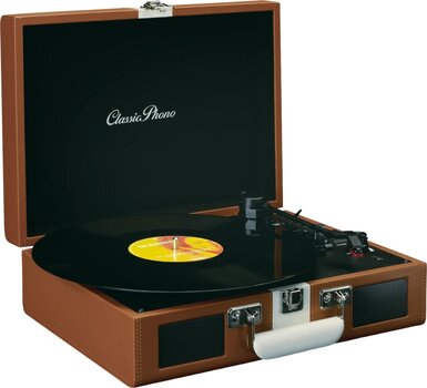 Placă turnantă portabil Lenco TT-120BNWH Brown/White Placă turnantă portabil - 2