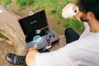 Portable turntable
 Lenco TT-120BNWH Brown/White Portable turntable - 6