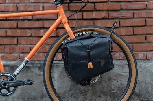 Bicycle bag Woho X-Touring Bikepacking Pannier Pair Rack Bag Cyber Camo Diamond Black 36 L (Pre-owned) - 14