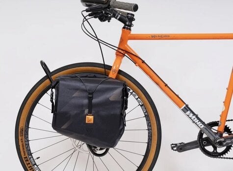 Bicycle bag Woho X-Touring Bikepacking Pannier Pair Rack Bag Cyber Camo Diamond Black 36 L (Pre-owned) - 15