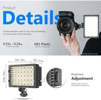 Luz de estúdio Neewer CN-160 Luz de estúdio - 4