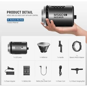 Studioverlichting Neewer MS60C RGB Studioverlichting - 2