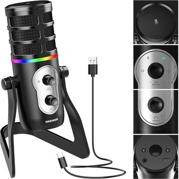 USB mikrofon  Neewer CM27 RGB USB mikrofon  - 2