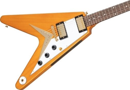 E-Gitarre Epiphone 1958 Korina Flying V Aged Natural E-Gitarre - 4