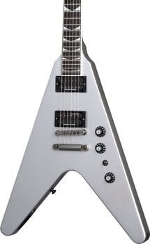 E-Gitarre Gibson Dave Mustaine Flying V Silver Metallic E-Gitarre (Beschädigt) - 8