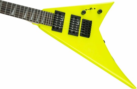 Guitare électrique Jackson JS1X Rhoads Minion AH FB Neon Yellow - 4
