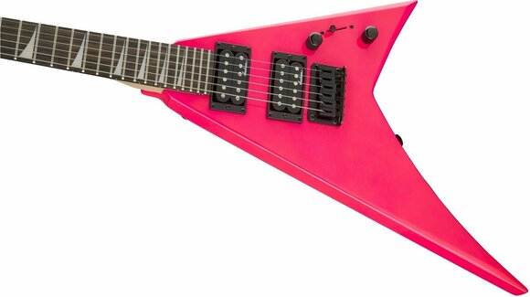 Guitare électrique Jackson JS1X Rhoads Minion AH FB Neon Pink - 5