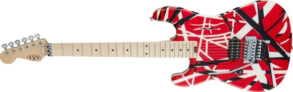 Elektrická kytara EVH Striped Series MN Red Black and White Stripes Elektrická kytara - 4